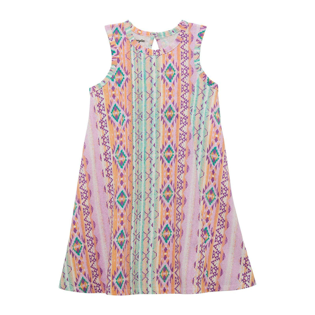 Girls Western Dress - Purple Multi - Double C Western SupplyWrangler