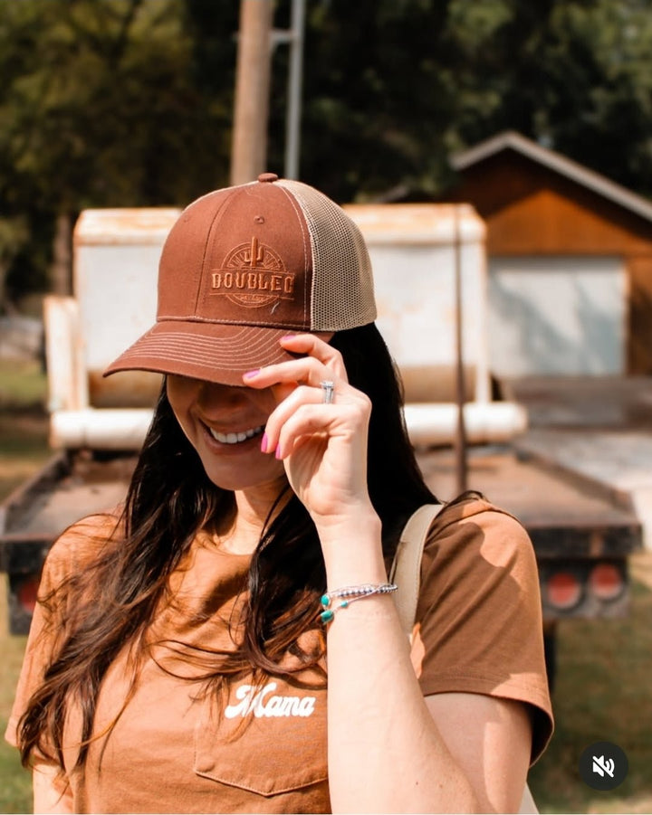Half Print Double C Logo Cap - Double C Western SupplyDouble C Western Supply