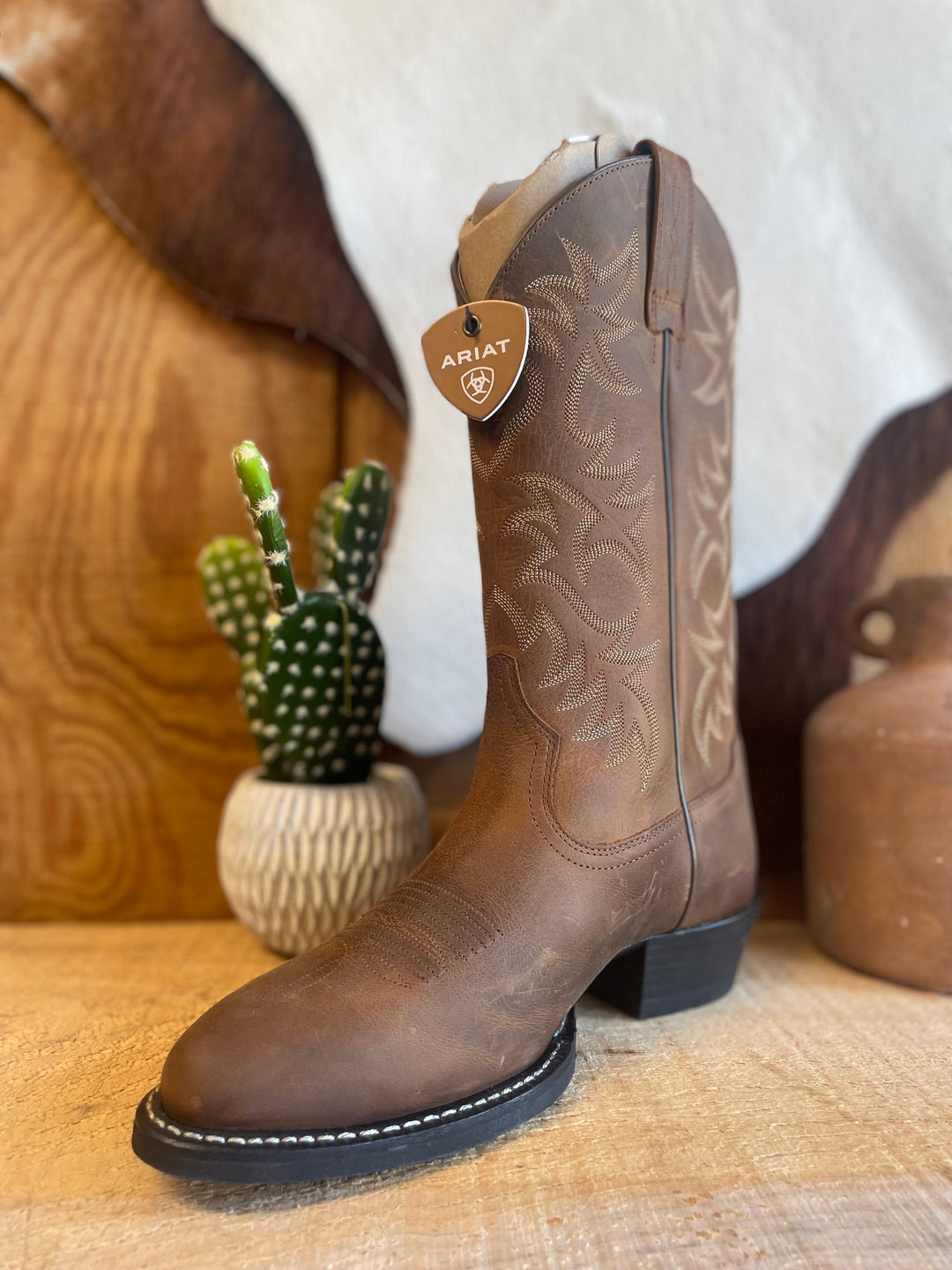 Heritage R Toe Western Boot -Mens 10002204 - Double C Western SupplyAriat