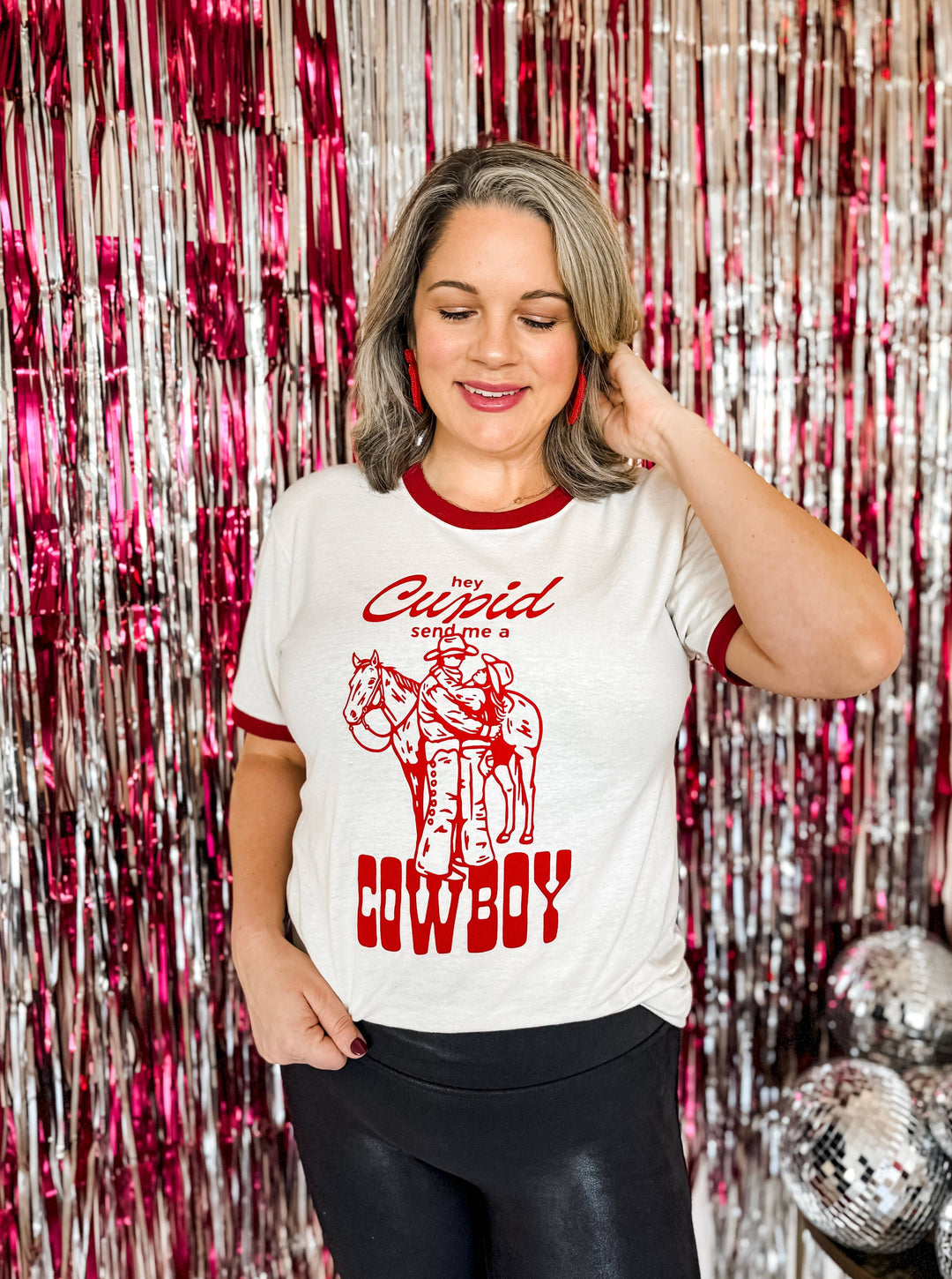 Hey Cupid Send Me a Cowboy Valentine Shirt, Valentine&