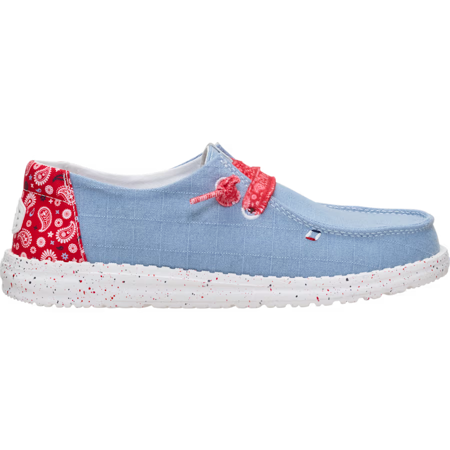 Hey Dude Wendy Americana Paisley 45417-4ZU Shoe hey dude Slip On Shoes Women's Womens Shoes Women’s Clothing Hey Dude