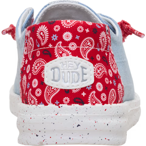 Hey Dude Wendy Americana Paisley 45417-4ZU Shoe hey dude Slip On Shoes Women's Womens Shoes Women’s Clothing Hey Dude
