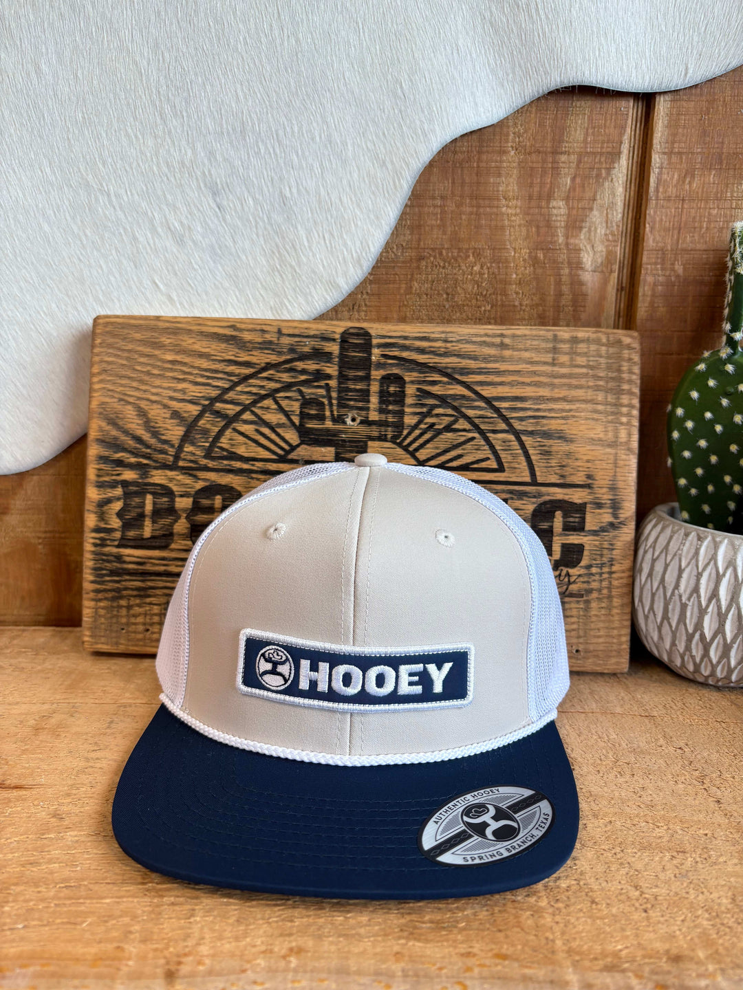 Hooey Lock Up Cap Tan/White 2513T-TNWH - Double C Western SupplyHooey