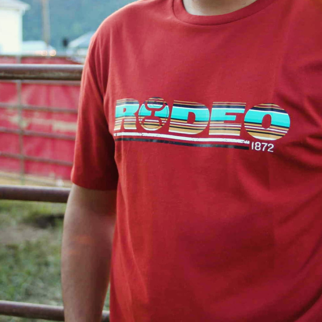 Hooey "Rodeo" Crimson w/ Serape T-shirt - Double C Western SupplyHooey