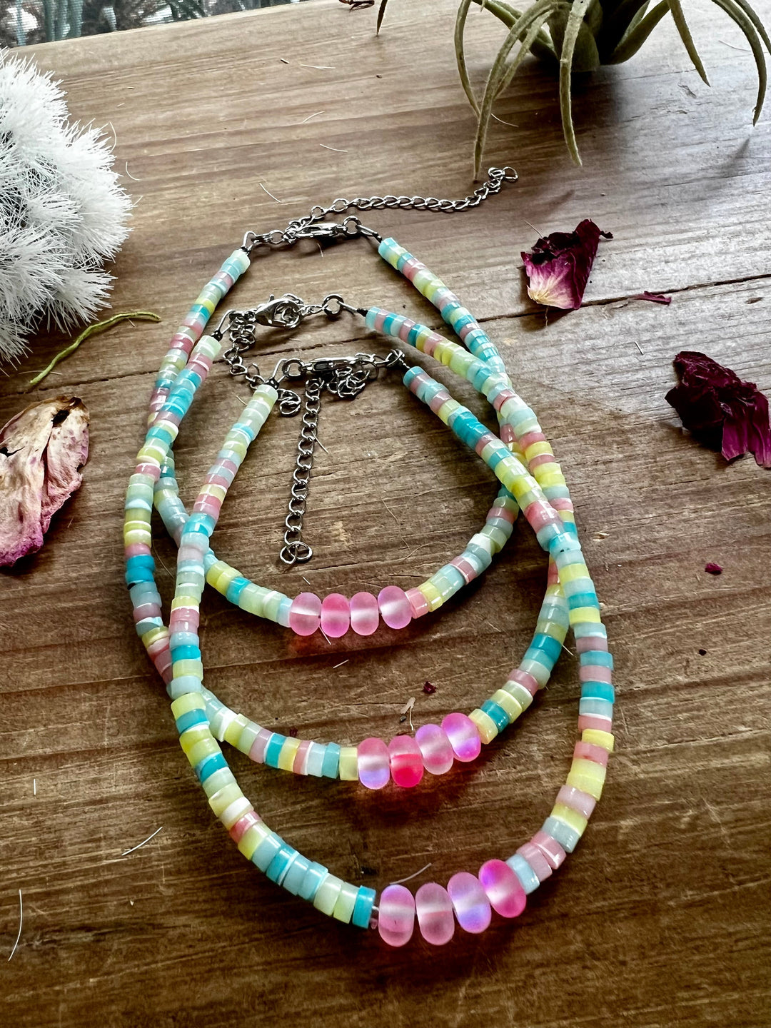 Summer anklet - colorful heishi beads anklet Shopify Collective The Bijoux FAB Jewelry The Bijoux FAB Jewelry