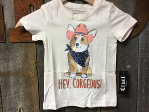 Cinch Girls T-Shirt Hey Corgeous