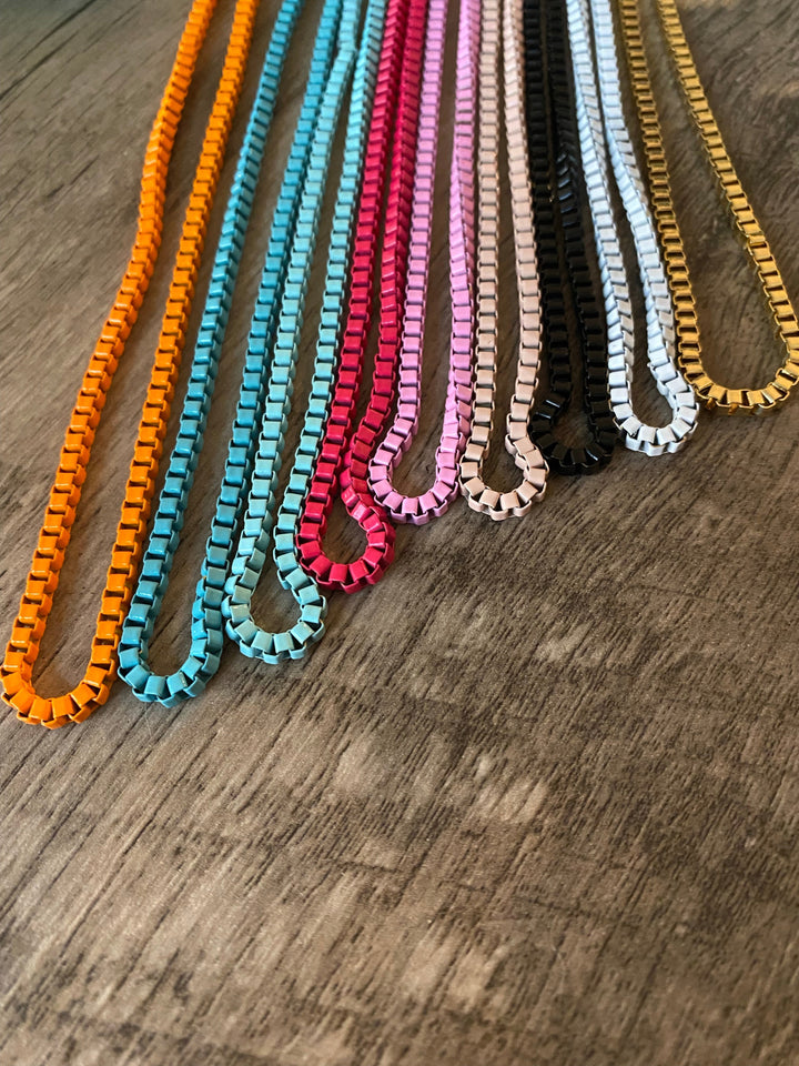 Color chain bike necklace 16 inch Necklaces Shopify Collective The Bijoux FAB Jewelry The Bijoux FAB Jewelry