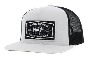 "RANK STOCK" HAT WHITE/BLACK