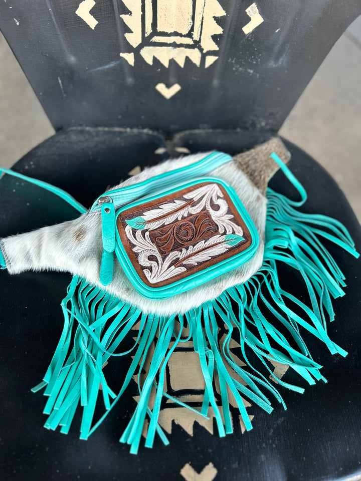 Fringe Belt Bag Women's Double C