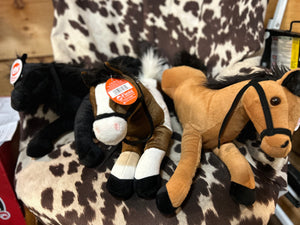21 inch lay down stuffed horse