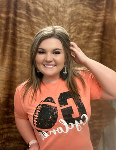“Go Cyclones” football tee