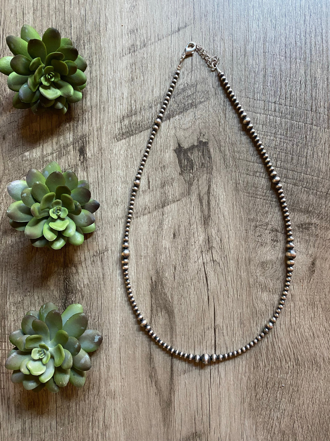 Sterling Silver Graduated Pearl Necklace – 22" Necklaces Shopify Collective The Bijoux FAB Jewelry The Bijoux FAB Jewelry