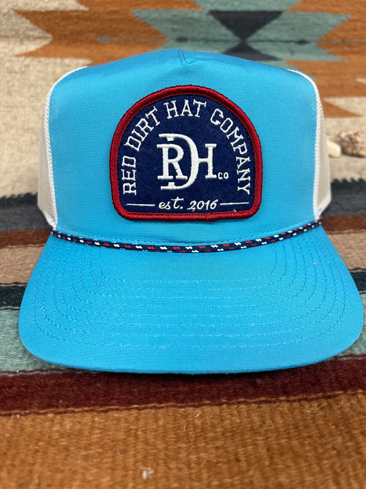 Red Dirt Hat Co. Seal Blue/White Rope Cap Cap Red Dirt