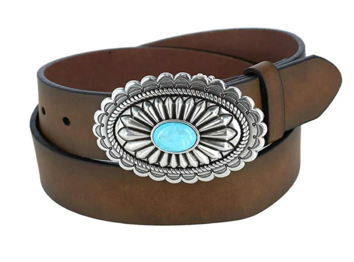 Ariat Womens Turquoise Brown Belt - A1512002 ariatwomens Wrangler