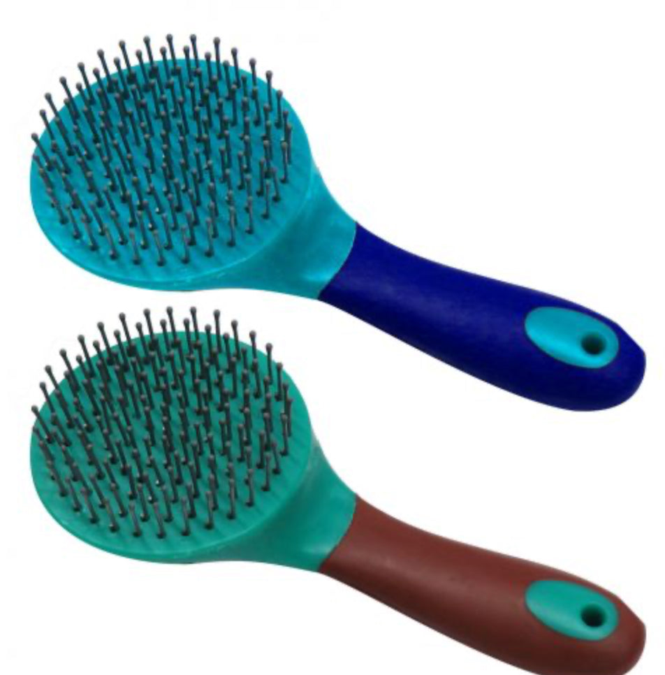 Soft touch mane and tail brush with grip dots Showman