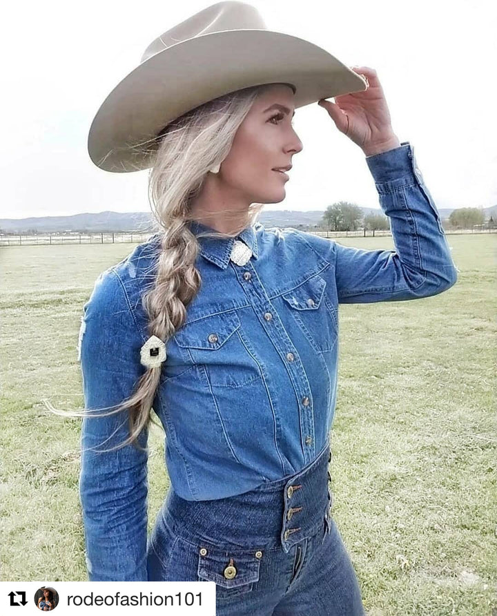 Concho Hair Tie - pick your favorite - Buy 1, Get one Free hair ties Shopify Collective The Bijoux FAB Jewelry The Bijoux FAB Jewelry