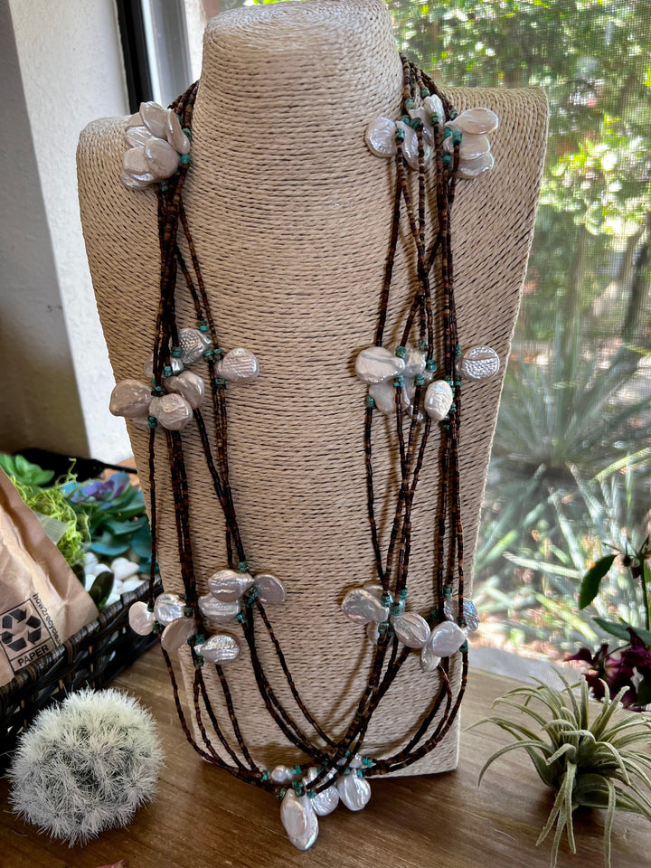 38 inch long fresh water pearl necklace Necklaces Shopify Collective The Bijoux FAB Jewelry The Bijoux FAB Jewelry