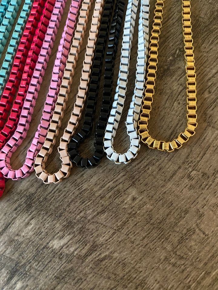 Color chain bike necklace 16 inch Necklaces Shopify Collective The Bijoux FAB Jewelry The Bijoux FAB Jewelry