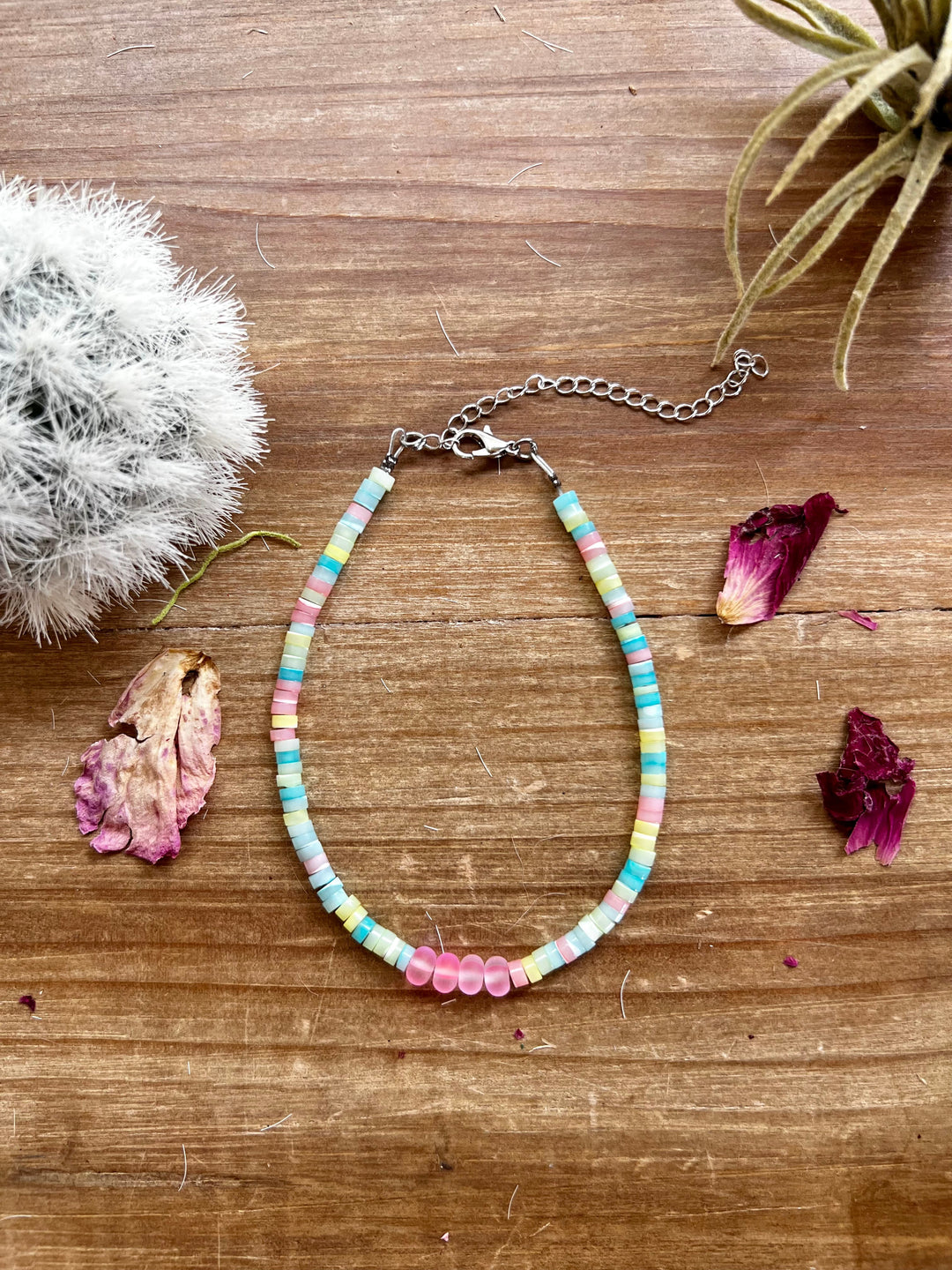 Summer anklet - colorful heishi beads anklet Shopify Collective The Bijoux FAB Jewelry The Bijoux FAB Jewelry
