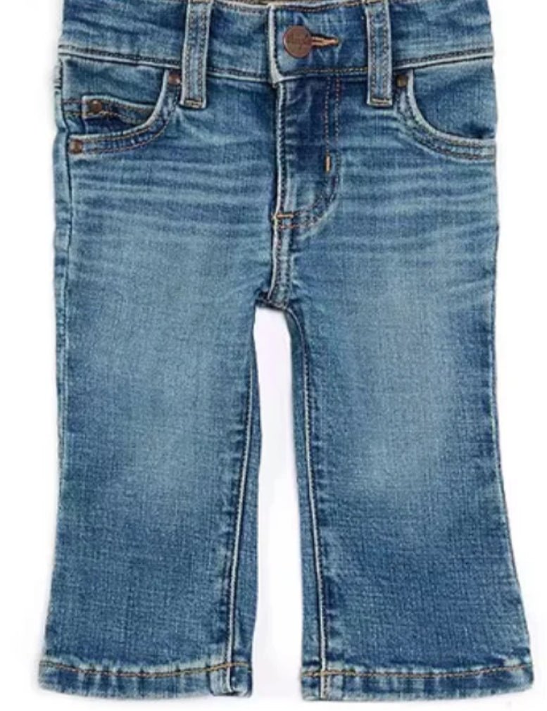 Infant/Toddler Adjustable Waist Bootcut Jeans 112346939 - Double C Western SupplyWrangler