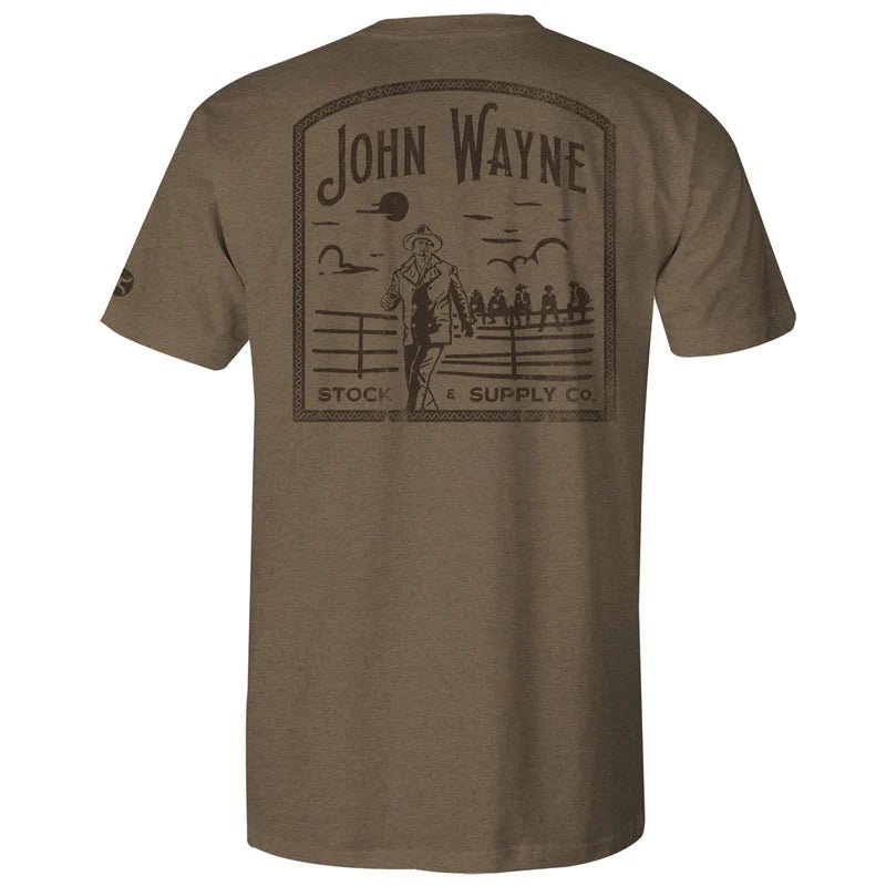 "John Wayne" Light Brown Youth T-shirt HT1647LTBR - Double C Western SupplyHooey