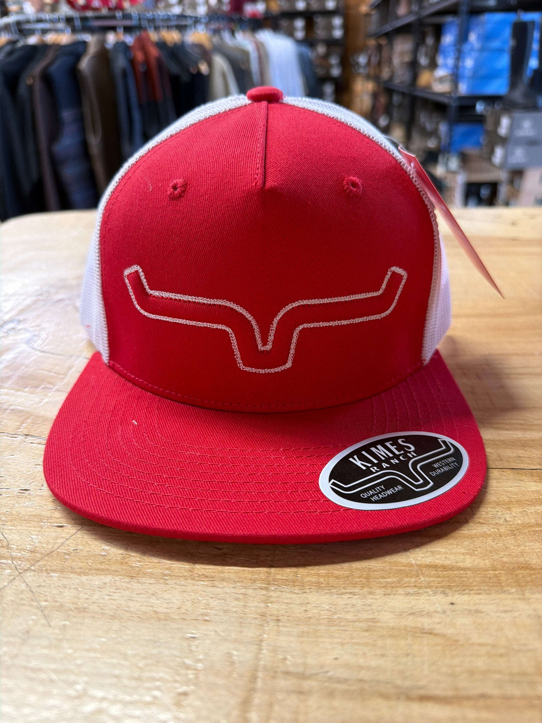 Kimes Ranch Edgewood Cap Red/White - Double C Western SupplyKimes