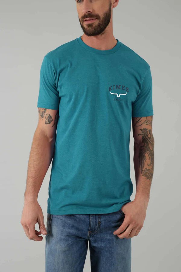 Kimes Ranch Since 2009 Shirt - Teal - Double C Western SupplyKimes