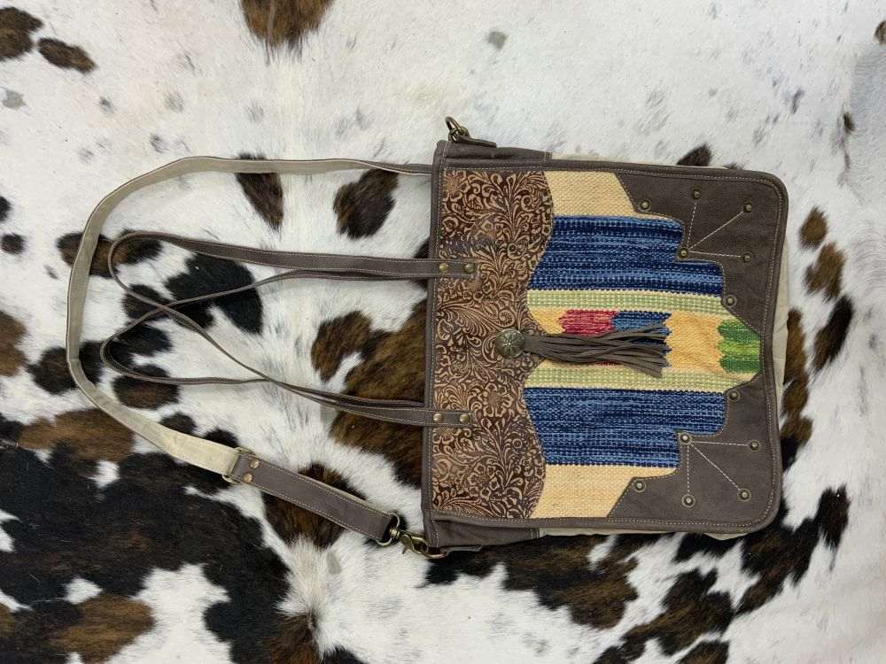 Klassy Cowgirl Sweet Vintage Upcycled Market Tote Bag RF9955 - Double C Western SupplyShiloh
