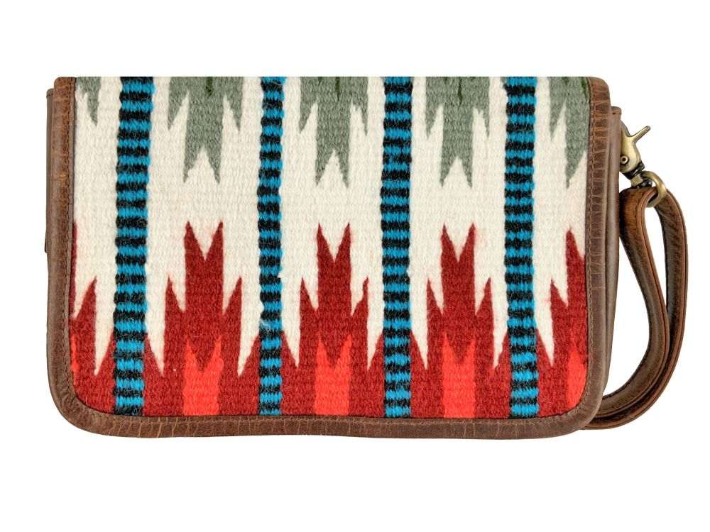 Klassy Cowgirl Wool Saddle Blanket Leather Crossbody Bag 78038 - Double C Western SupplyShiloh