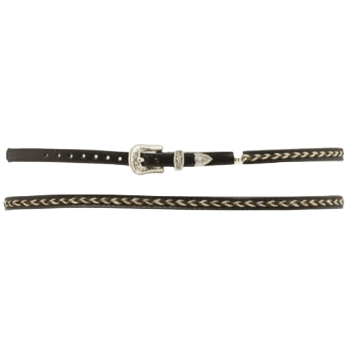 Leather and Horsehair Hatband | 0274802/0274801 - Double C Western SupplyM & F