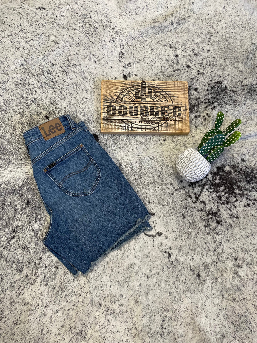 Lee Legendary Cut-off Short - Blurred Darks - Double C Western SupplyLee