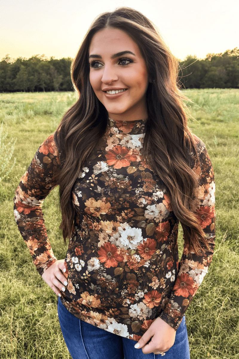Maple Bloom Mesh Top - Double C Western SupplySterling Kreek