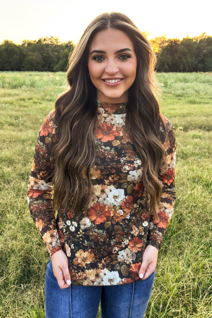 Maple Bloom Mesh Top - Double C Western SupplySterling Kreek