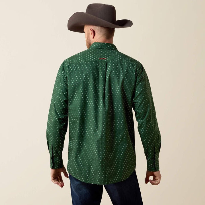 Men’s Ariat Larkspur Shirt in Pineneedle Green - 10080658 - Double C Western SupplyAriat