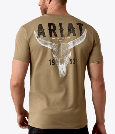 MNS Ariat Best Longhorn T-Shirt FALLEN ROCK 10080708 - Double C Western SupplyAriat