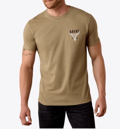 MNS Ariat Best Longhorn T-Shirt FALLEN ROCK 10080708 - Double C Western SupplyAriat