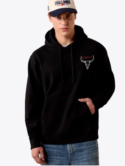 MNS Ariat Bison Bureau Hoodie BLACK 10079496 - Double C Western SupplyAriat