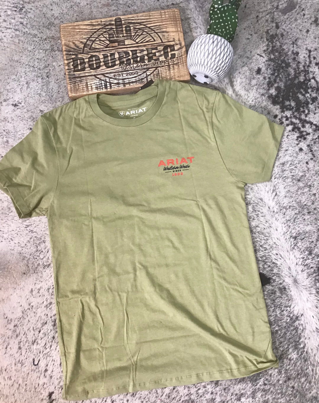 MNS Ariat Full Circle T-Shirt TENT GREEN - Double C Western SupplyAriat