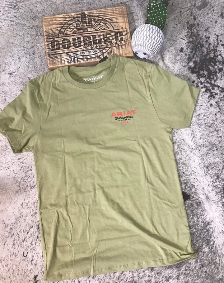 MNS Ariat Full Circle T-Shirt TENT GREEN - Double C Western SupplyAriat