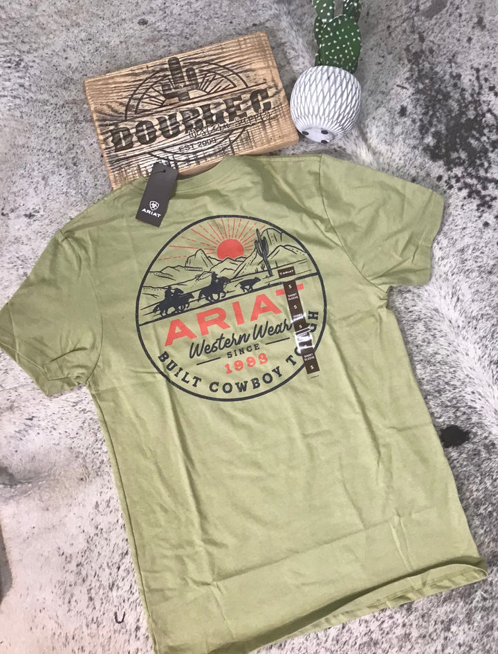 MNS Ariat Full Circle T-Shirt TENT GREEN - Double C Western SupplyAriat
