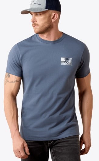 MNS Ariat Intertwined Freedom T-Shirt GRISALLE 10079600 - Double C Western SupplyAriat