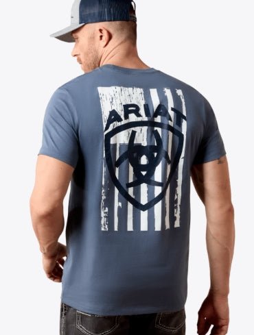 MNS Ariat Intertwined Freedom T-Shirt GRISALLE 10079600 - Double C Western SupplyAriat