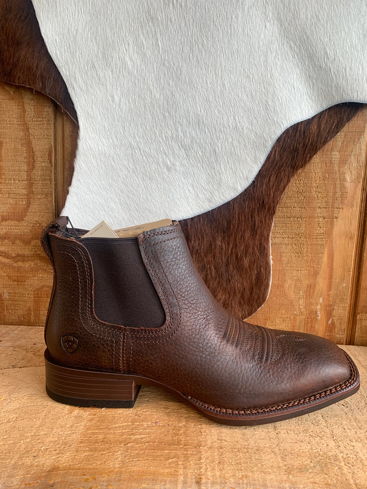 MNS Booker Ultra Western Boot BROWN OILED ROWDY - Double C Western SupplyAriat
