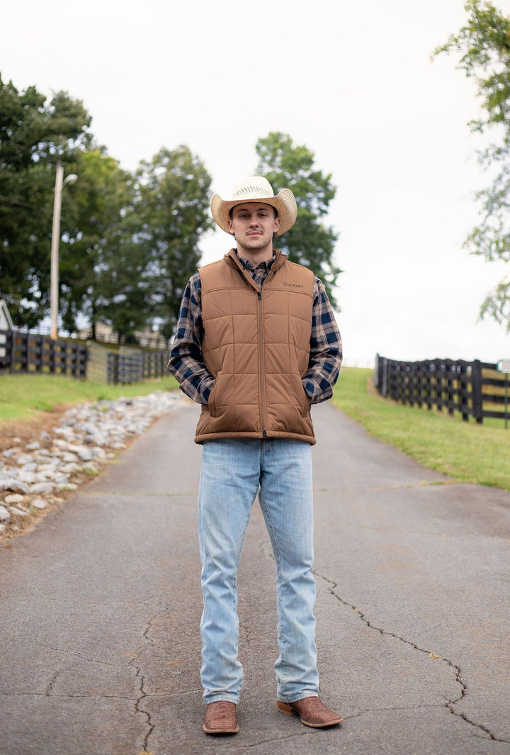 MNS Crius Insulated Vest BRAZIL NUT 10079526 - Double C Western SupplyAriat