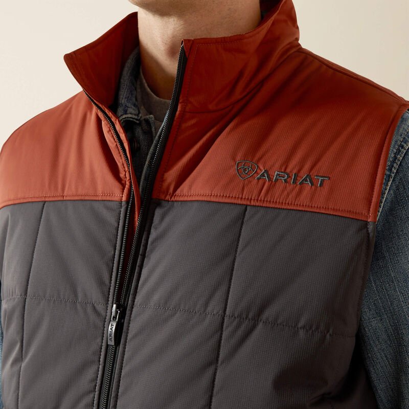 MNS Crius Insulated Vest SMOKED PAPRIKA/PHANTOM 10062604 - Double C Western SupplyAriat