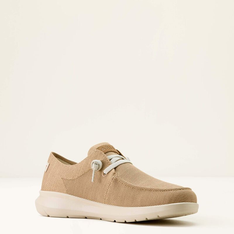MNS Hilo Shoe LIGHT TAN KNIT 10064055 - Double C Western SupplyAriat