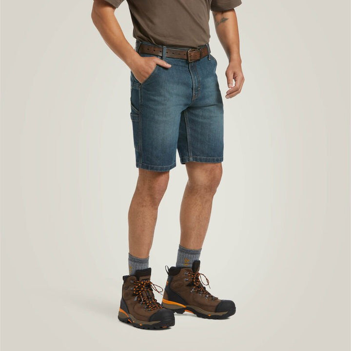 MNS Rebar DuraStretch Denim Utility Short PHANTOM WASH - Double C Western SupplyAriat