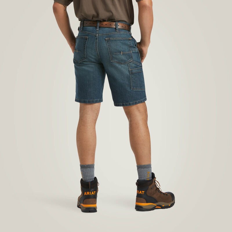 MNS Rebar DuraStretch Denim Utility Short PHANTOM WASH - Double C Western SupplyAriat
