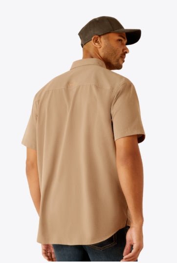 MNS Rebar Made Tough 360 Airflow Work Shirt REBAR KHAKI 10048948 - Double C Western SupplyAriat
