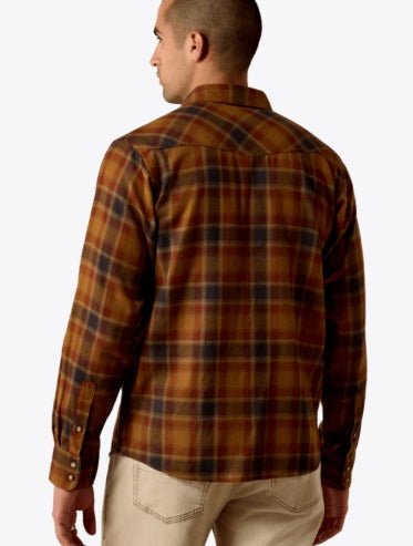 MNS Retro Hynes Fitted Snap Shirt RUBBER PLAID 10079703 - Double C Western SupplyAriat